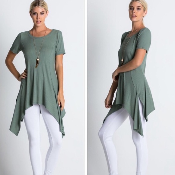 Ribbed tunic top - Picture 5 of 5